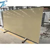 Chinese cheap artificial Crystal yellow quartz polished surface slabs for decoration