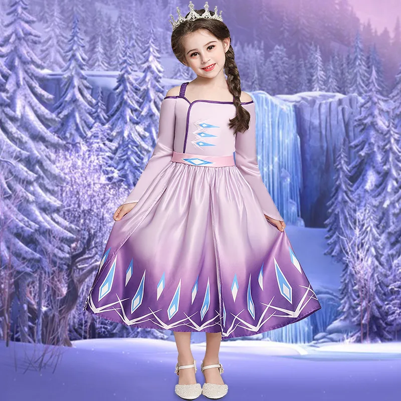 

MQATZ Hot Sale Children Clothes Girls Costume Elsa Anna Fashion Girl Costume dress Cosplay Party Performance dress