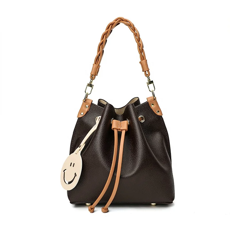 

Hot Fashion Ladies Luxury Leather Shoulder Crossbody Sling Bags Purse Bucket Drawstring Bag