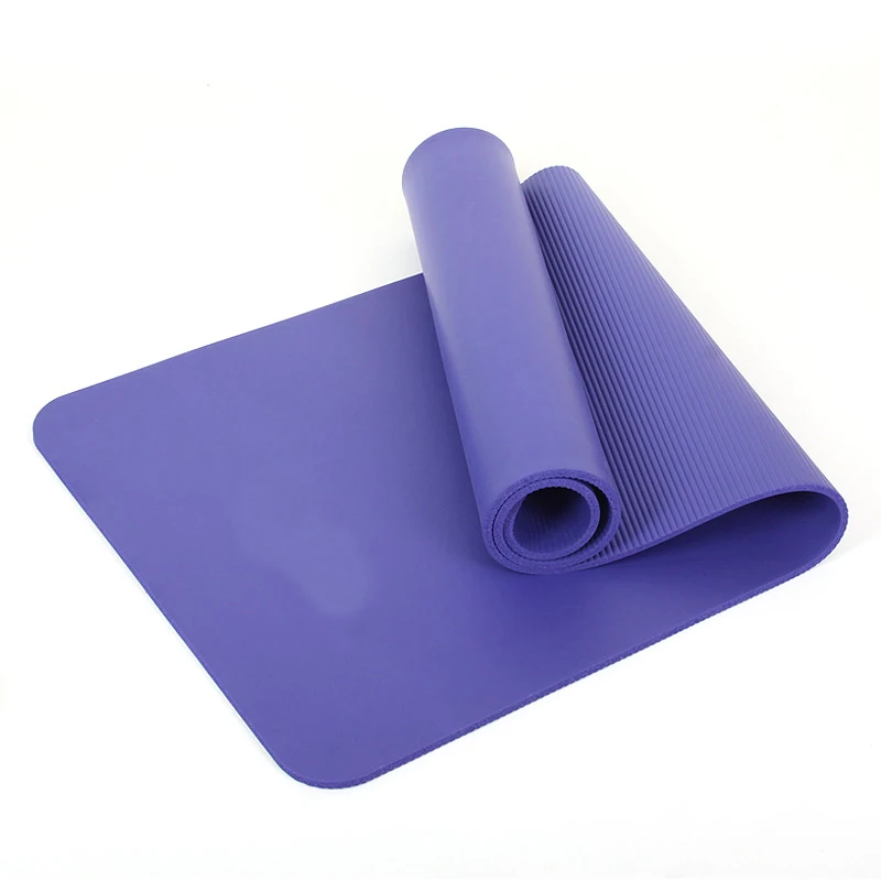 

Thick and cheap private label NBR yoga mat for fitness, Blue/pink/purple/customized