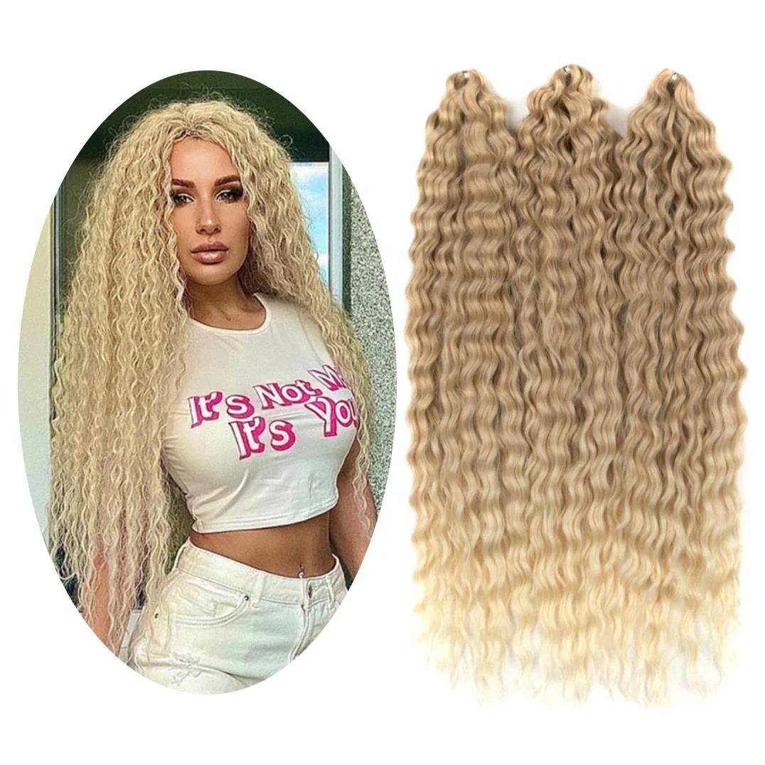 

Synthetic Russia Hair Extensions Ombre Crochet Loose Deep Ocean Wavy Twist Curly Braiding Jessica Monica Hair