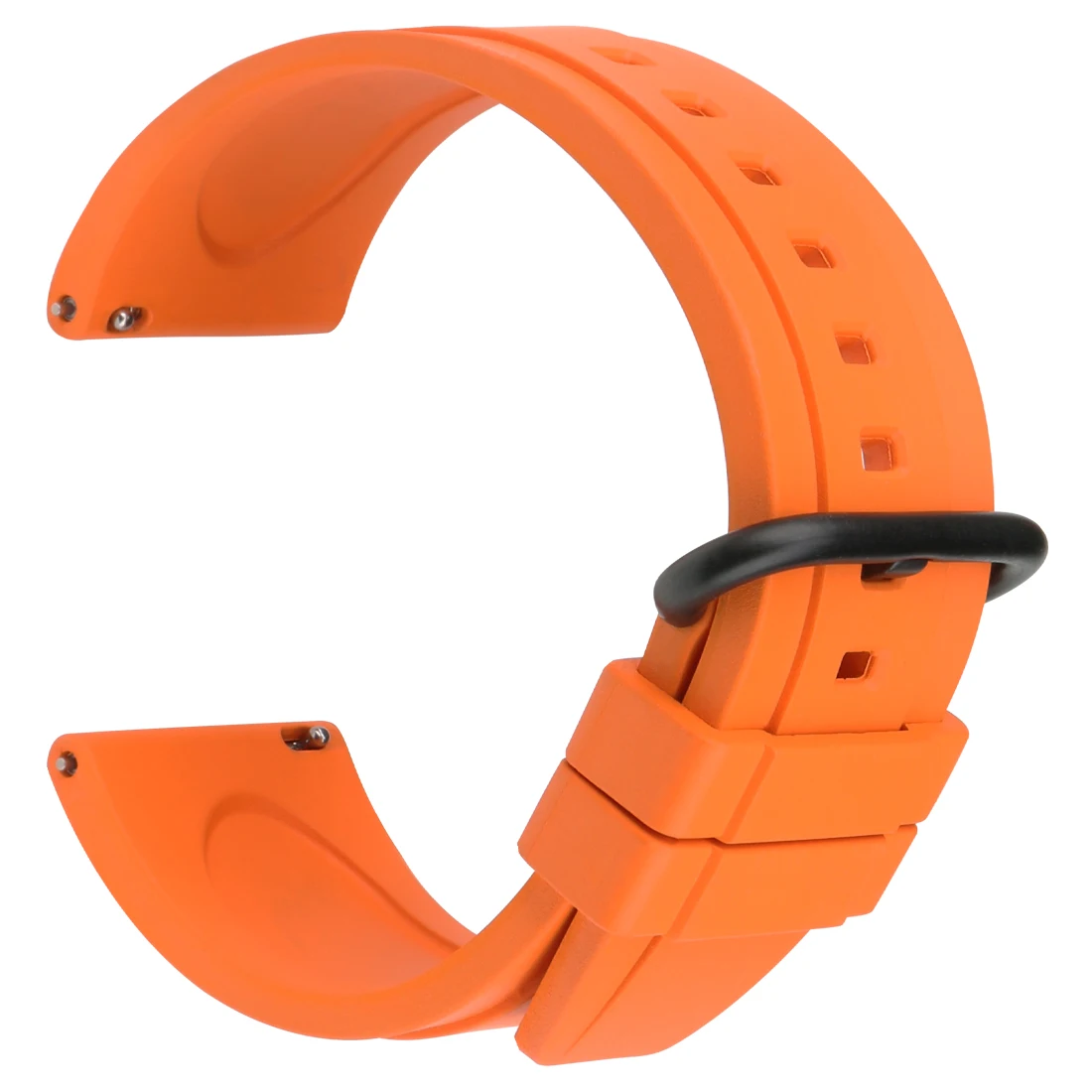 

MAIKES Watch Band Orange Fluoro Rubber Quick Release Watchbands 20mm 22mm Sport Silicone Watch Strap Men Smartwatch Band, Orange, rose, black, green, brown, blue