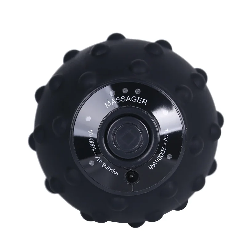 

Fitness Custom Back Arm Foot Silicone Vibrating Massage Ball, Black