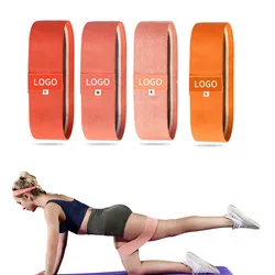 Amazon hot sale custom logo fitness exercise yoga gym bands fabric bandas resistencis circle