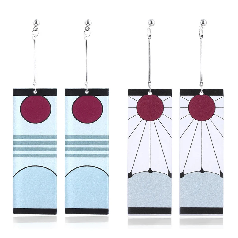 

Japanese Anime Earring Jewelry Demon Slayer Kimetsu no Yaiba Drop Earrings