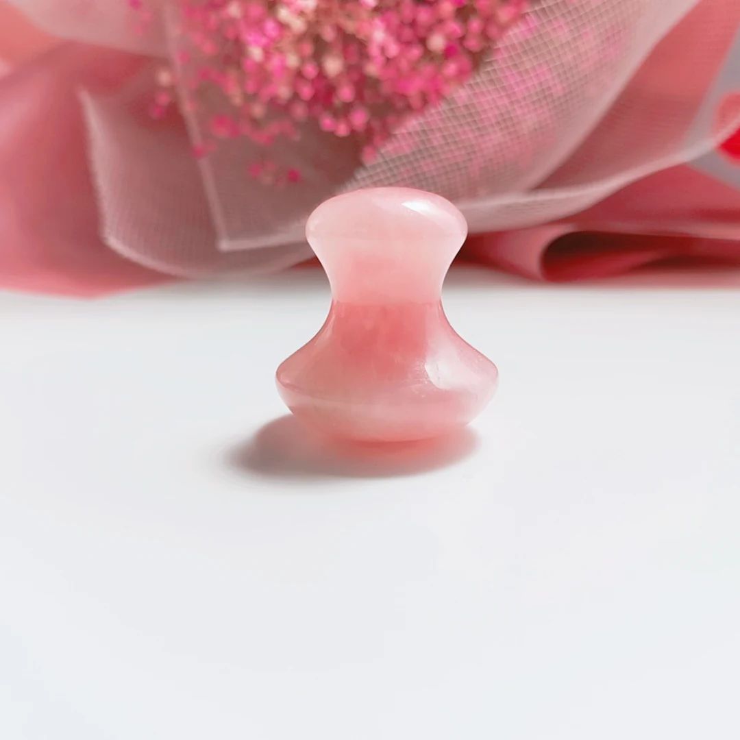 

2020 high quality customized shape Rose Quartz gua sha massage mushroom shape Guangdong manufacturer