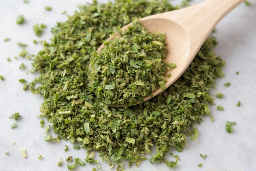 Dried Cilantro in Glass Jars