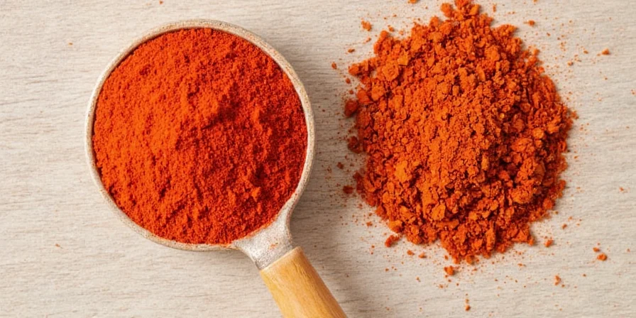 Two jars of paprika side by side
