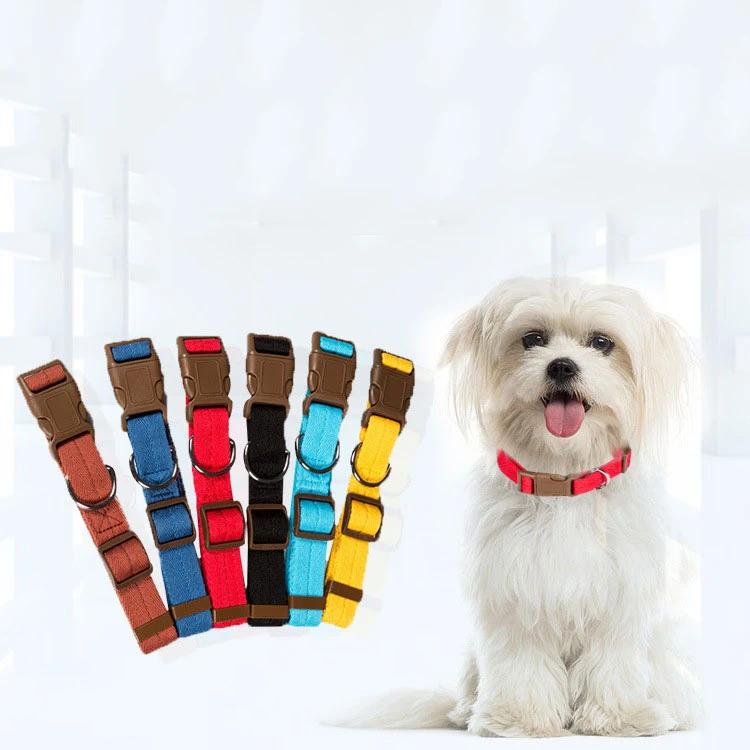 

Oem Custom Luxury Personalized Logo Adjustable Blank Plain Nylon Pet Dog Collar, Red,green, pink, white