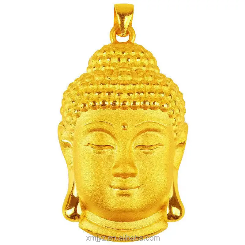 

Vietnam Placer Gold Buddha Head Pendant Buddha Statue Pendant Imitation Gold Pendant Necklace Jewelry Placer Gold Jewelry