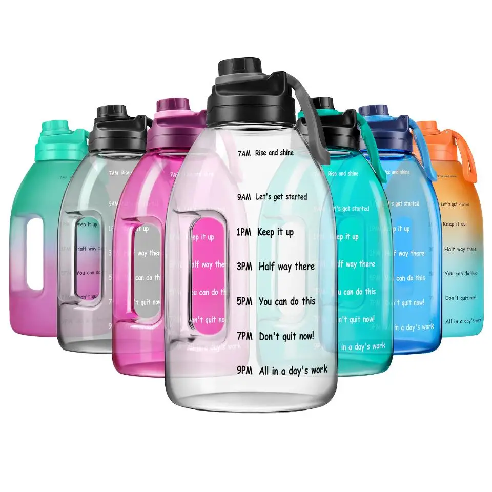 

Water Bottles Gym Jug Plastic Sports Outdoor Drinking Water Bottle 1 Gallon