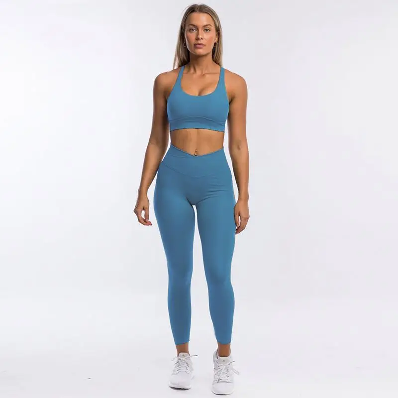 

Sexy Yoga Bra Sets Wholesale High Waist Fitness Yoga Short Pants Legging, Customized colors