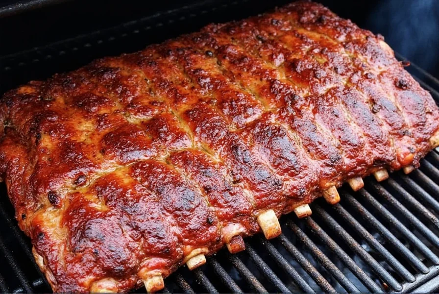 Smoked Ribs Served