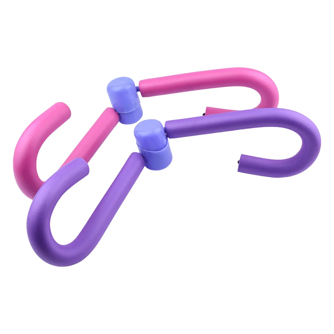 

S type Multifunctional PVC fitness gym roller Stovepipe muscle training yoga equipment Pilates equipment Ring leg clamp, Pink/purple