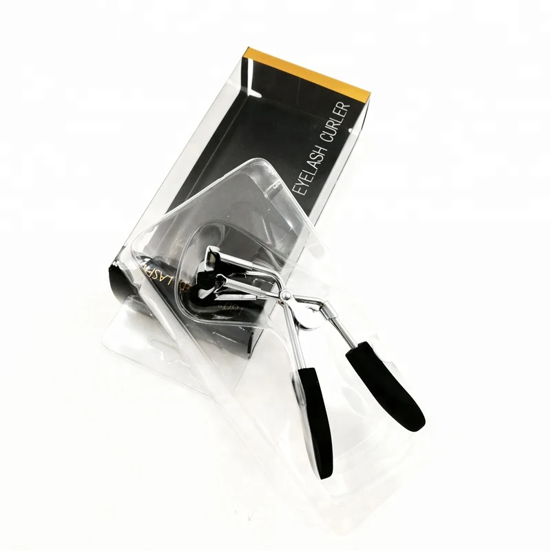 

New Design Part Eyelash Curler Black Stainless Steel Eyelash Curler with packaging, Black or custom