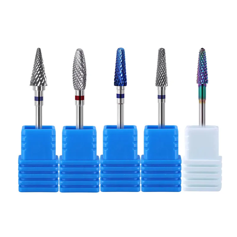 

Misscheering Tungsten Carbide Nail Drill Electric Rotary Milling Cutter Bit for Manicure Dead Skin Gel Remove Nail Art Tools, 4 color