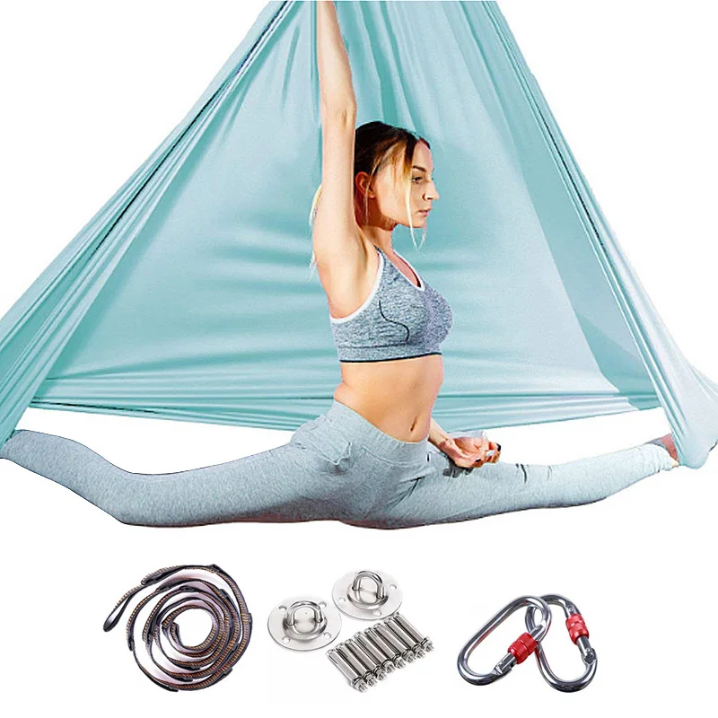 

High Elastic Silk Fabric Air Flying Yoga Swing Aerial Hammock Exercises Soft Antigravity, 2 color