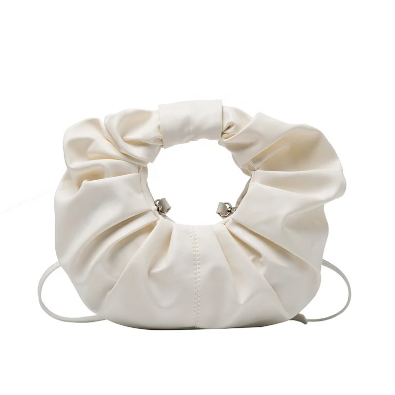 

Luxury Designer Cloud Bag Women Daily PU Leather Shoulder Bag Pleated c Female Mini Crossbody Handbag Purse, Picture