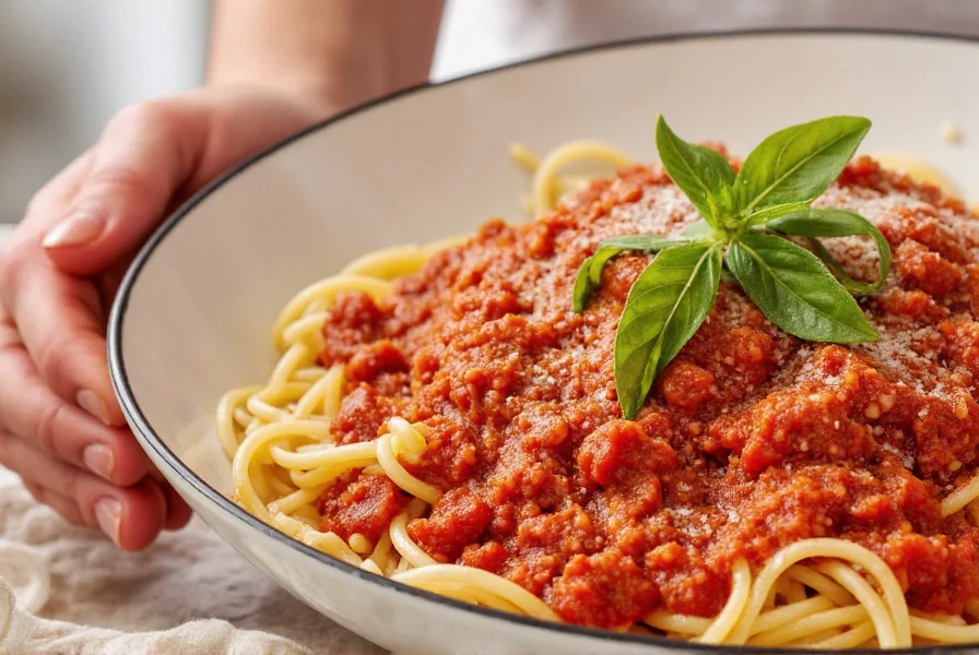 Plate of spaghetti