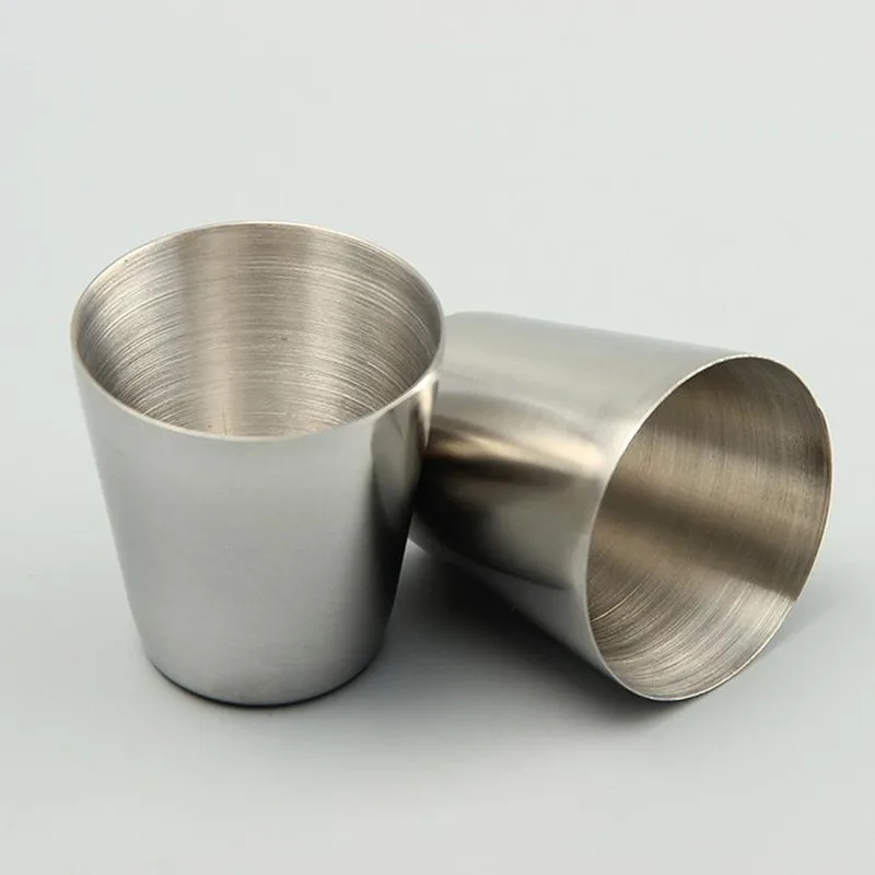 

stainless steel shot glass wine cup, Silver