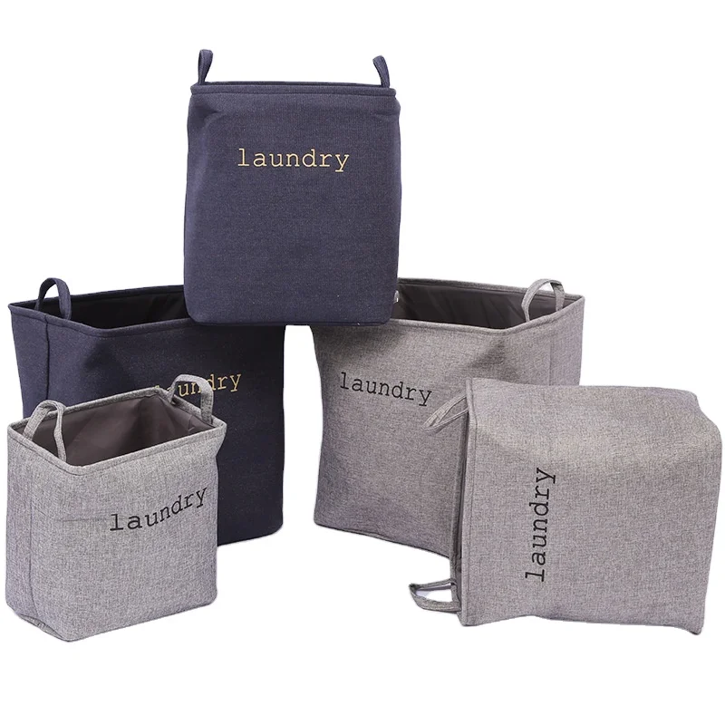 

New thickened double-layer storage basket Laundry Bag foldable debris storage box square debris dirty clothes basket