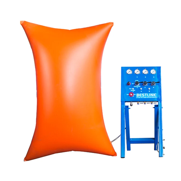 

Thin stone pushing air bags for quarrying