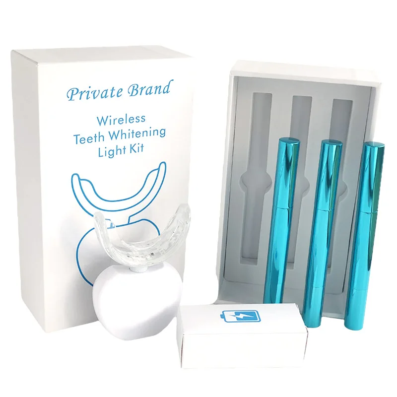 

LED wireless charging food grade private teeth whitening kit