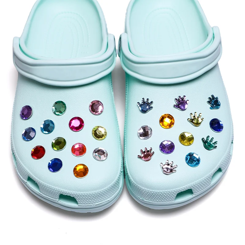 

Inspired Gemstone Decor Acrylic Light Up Footwear Accessories Bling Shoes Charm Custom Charms