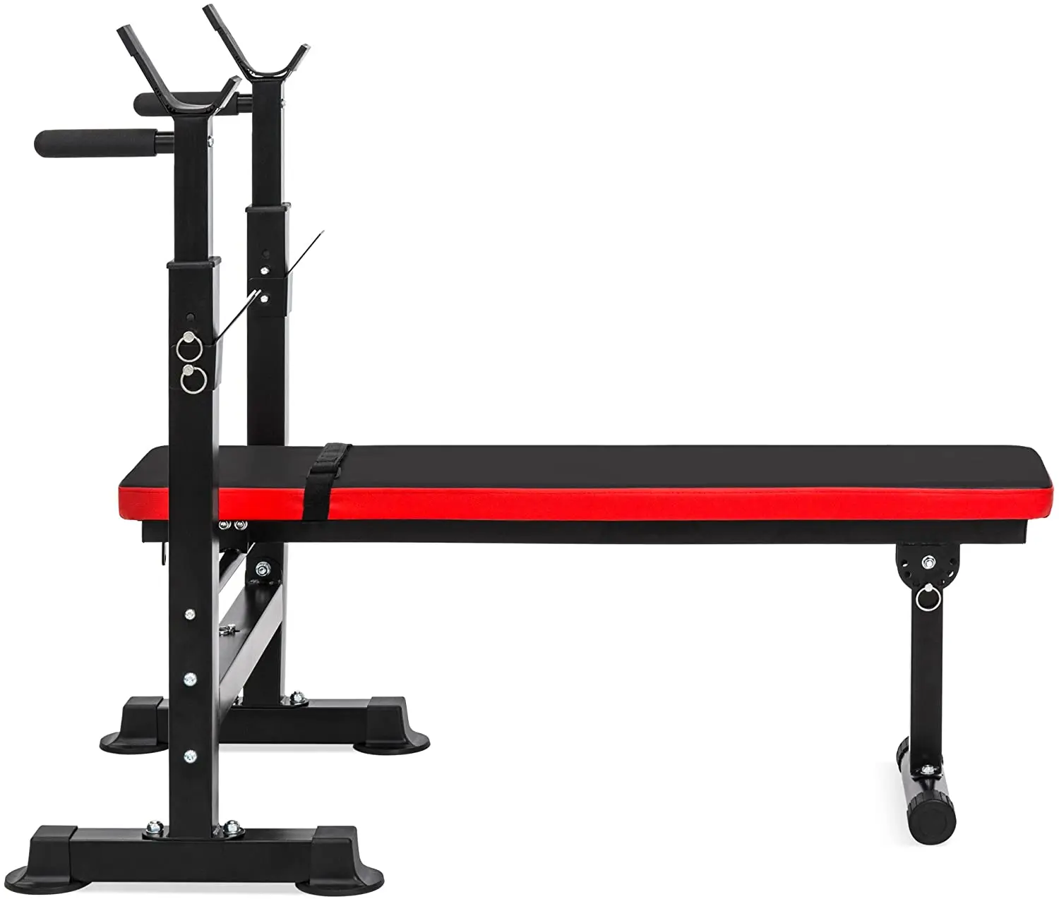 Best Choice Products Adjustable Folding Fitness Barbell Rack And Weight