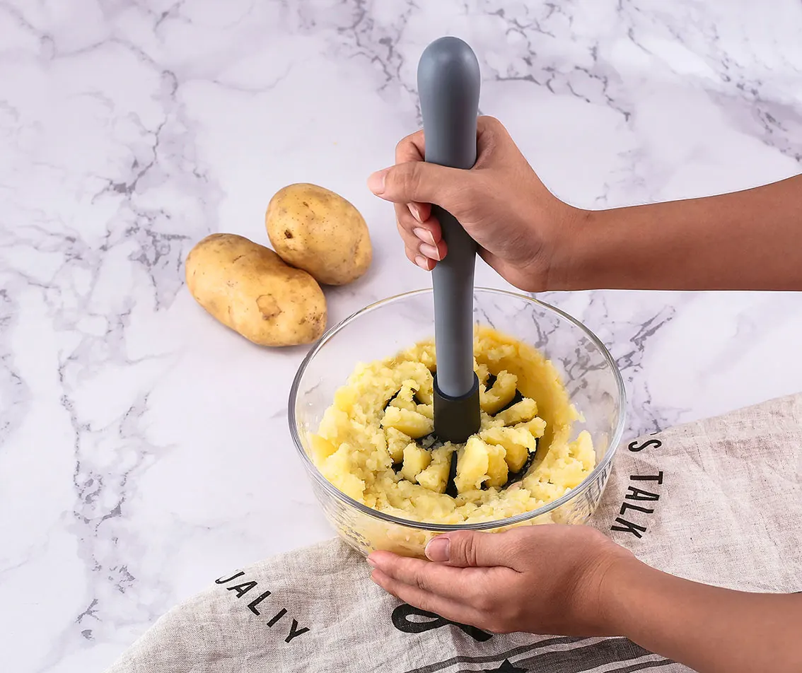 household food ricer plastic folding manual potato masher with