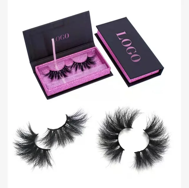 

25mm mink eyelash bulk lashes wholesale vendor wispy fluffy mink eyelashes 25 mm 3d mink eyelash with magnetic box