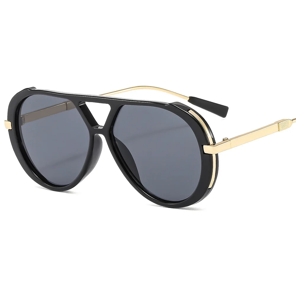 New Large Frame Sunglasses Men's and Women's Street Photography Sunglasses Classic Travel Fashion Glasses Designer Sunglass