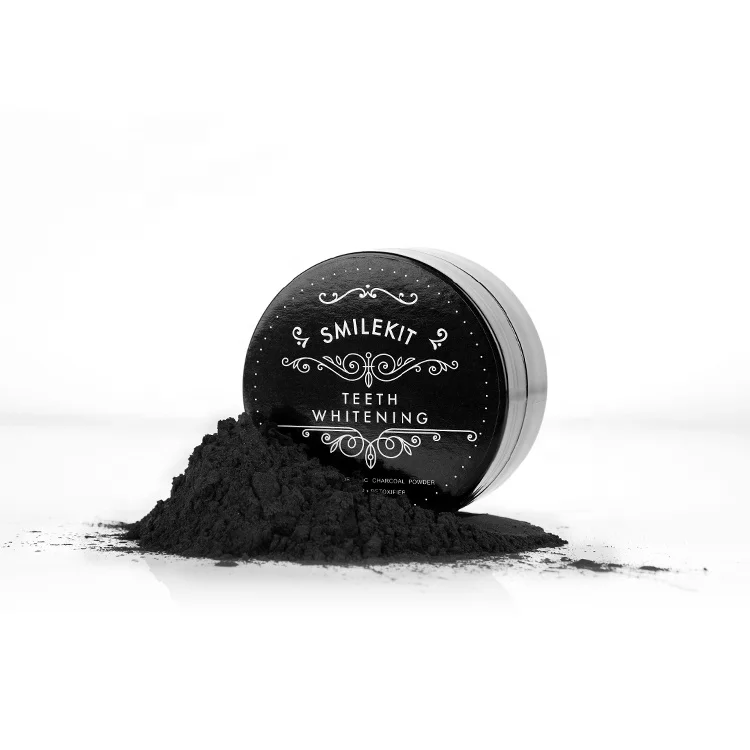 

Factory Price Bleaching Tooth Effective Bamboo Charcoal Teeth Whitening Powder with Own Logo, Black
