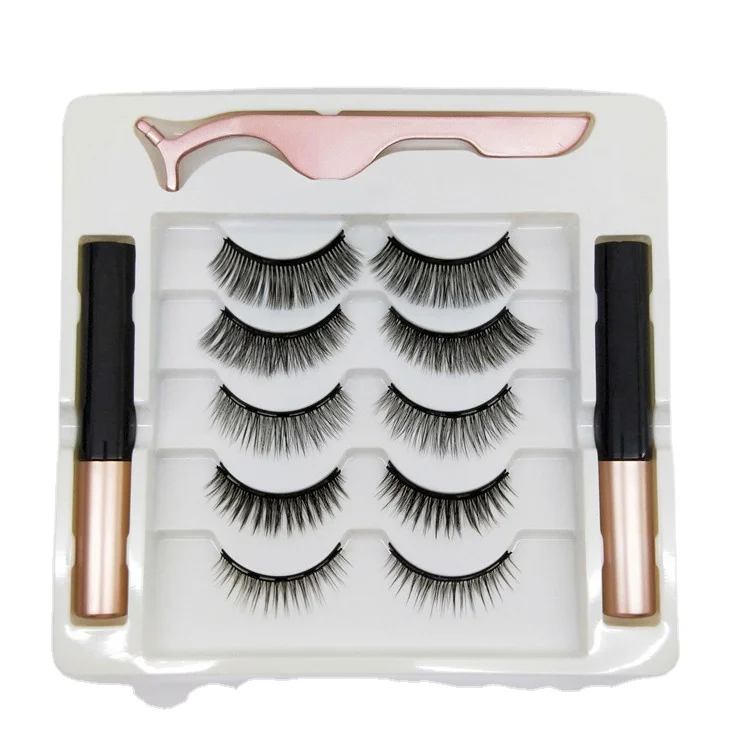 

Qingdao Wholesale Hot Selling Circle 3D Magnetic Eyelashes Lashes 5pcs 10pcs Magnetic Lash