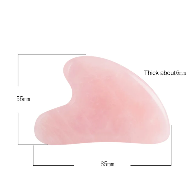 

Beauty personal care black onyx stones gua sha tool black obsidian jade gua sha face neck massager gua sha, Pink