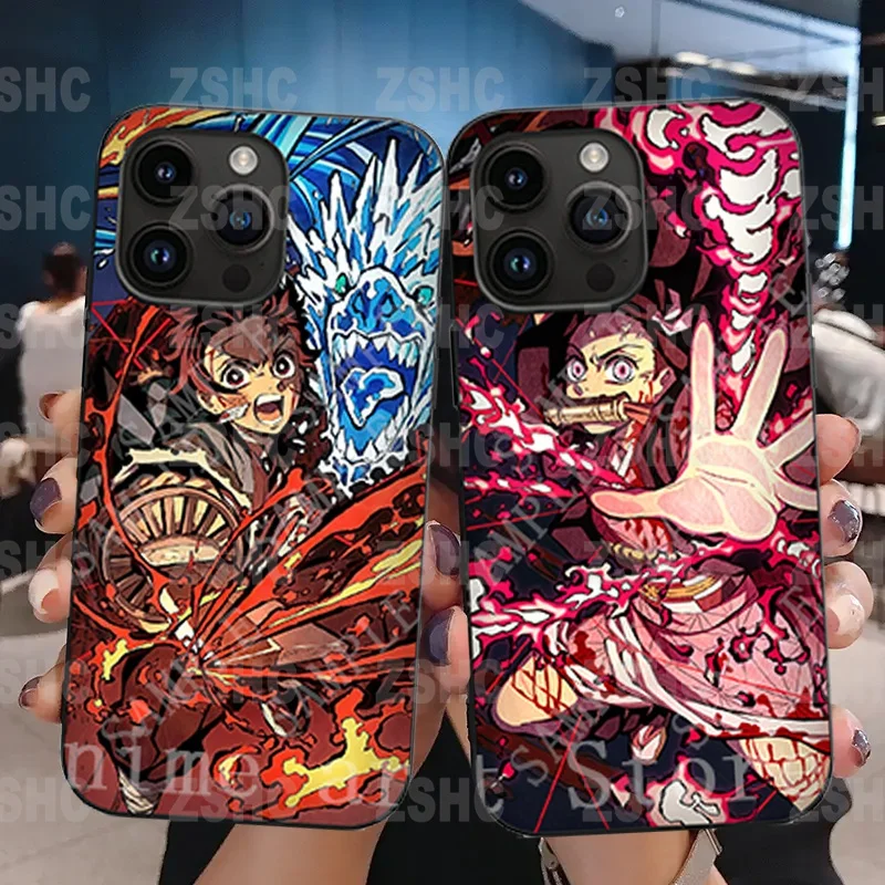 

Anime Demon Slayer Nezuko/Tanjirou/Zenitsu 3D Phone Case 3D Lenticular Phone Protective Case