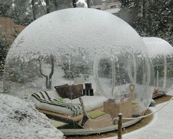 bubble tent winter