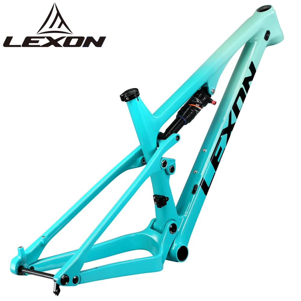 

2021 lexon GENIUS Boost mtb carbon frameset 29er full suspension bike frame Carbon Mtb Frame BB92 XC Mountain bicycle frames