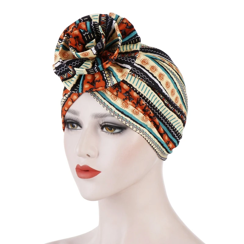Ladies Hair Accessories India Hat Chemo Cap Bohemian Style Women Tie Turban  Hat - Buy Turban Hat,Muslim Hats,Head Wrap Turban Hat Product on 