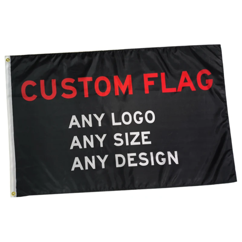 Customized Two Side Flags Banners with Brass Grommets 3 X 5 Ft Print Your Own Flag