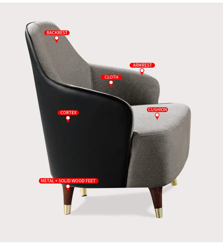 One Person Seat Armchair Relaxing Individual Seater Wholesale Lazy Leather Sofa Chair