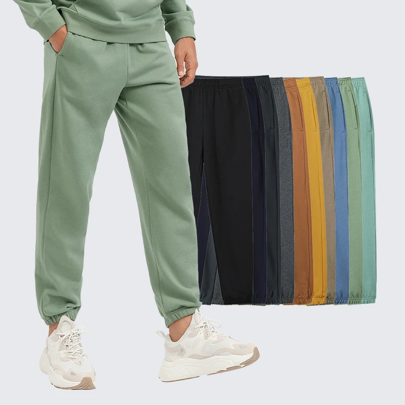 

Customized Men's Cotton Casual Sweatpants Loose Fit Heavyweight Plain Pants Oem Sweatpants For Gym Mens
