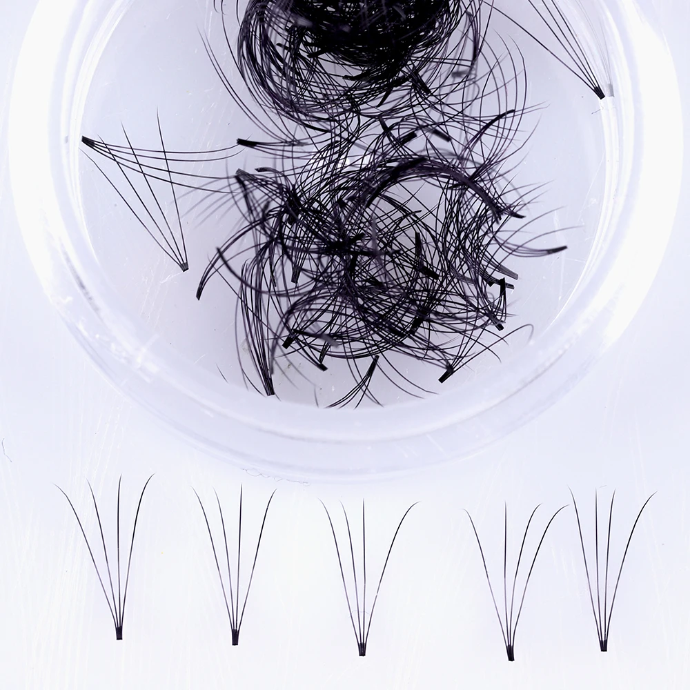 

loose lashes in jar handmade volume fans loose loose eyelash extension, Black