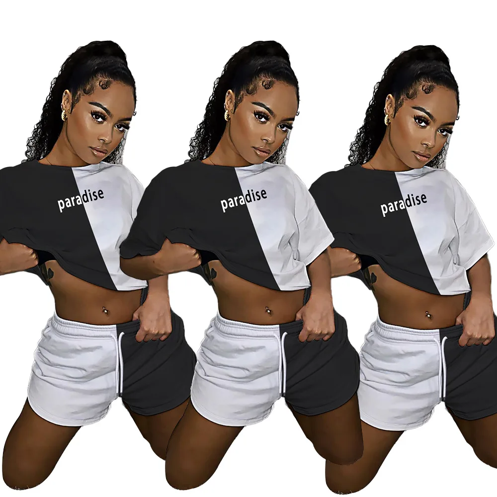 

MK001 Casual 2 Piece Pants Set Tank Top Shirt Tracksuits Summer Fashion Pant, Picture
