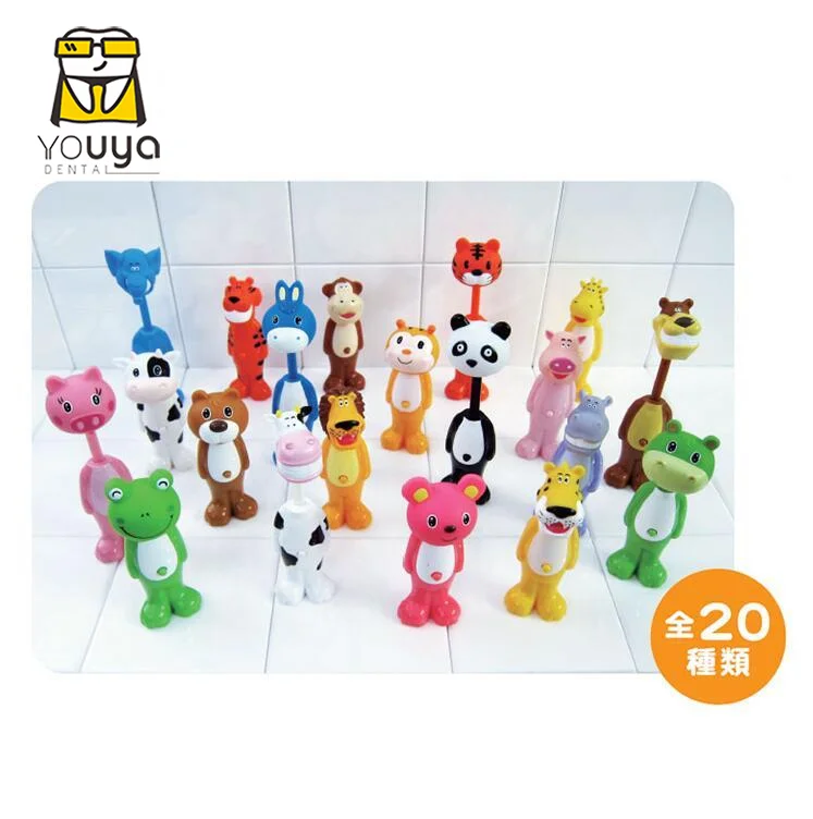 

Animal children's toothbrush soft toothbrush Telescopic children's toothbrush, As pictured