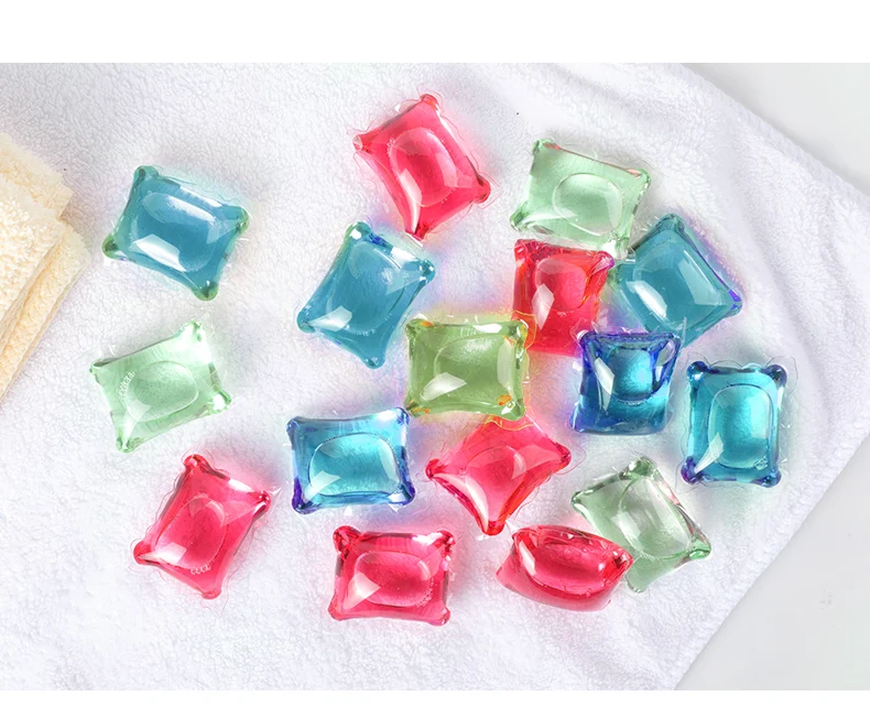 

eco friendly cloth cleaner liquid detergent caps laundry capsules for washing machine and softener, Colorful