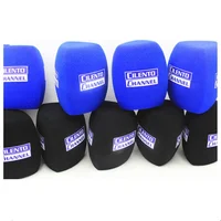 

10 pcs printed windshields with custom logo mic foam covers for TV FM radio microphones