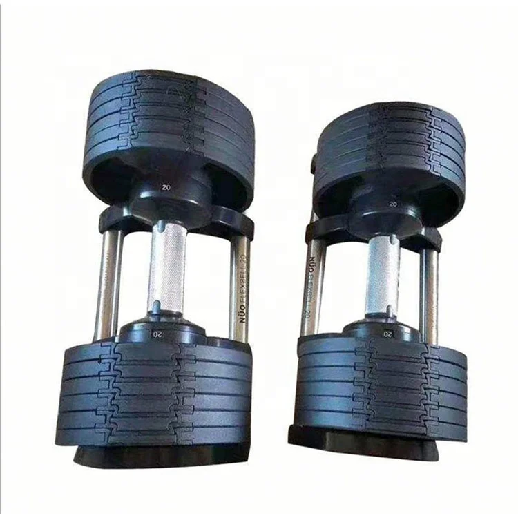 

Home Used 80 LB Gym Equipment Adjustable Dumbbell Muscle Training, Black