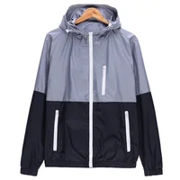 

Lovers Casual Fashion Zip Up Hooded Jackets Slim Fit Sports Jacket Outdoors Windbreaker For Women And Men