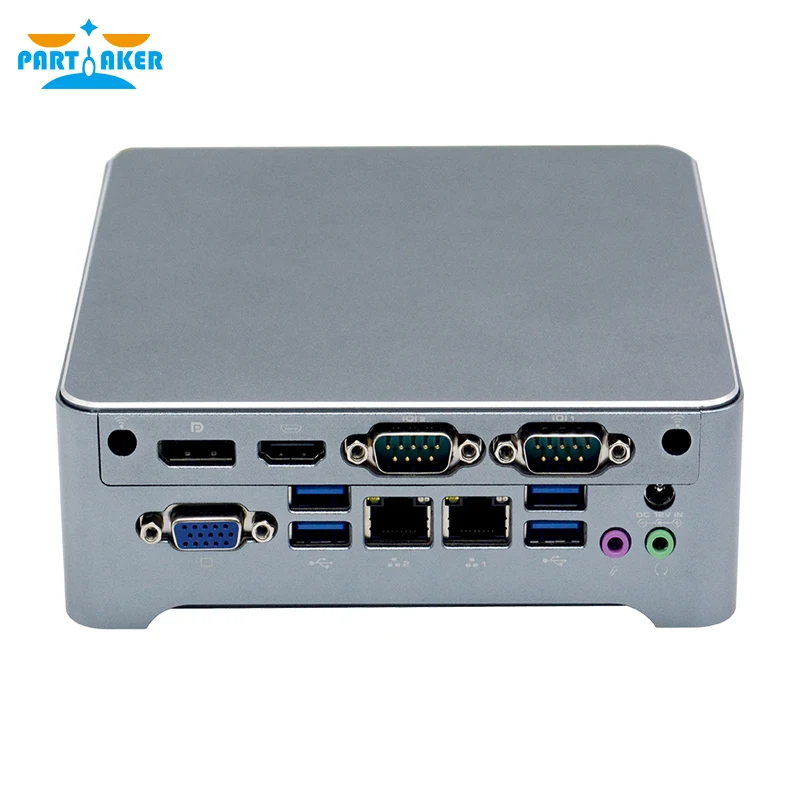 

Partaker N6 8th Gen i3 8145U i5 8265U i7 8565U Processor Fanless Mini PC Desktop Industrial Computer Dual Lan HD-MI 2.0